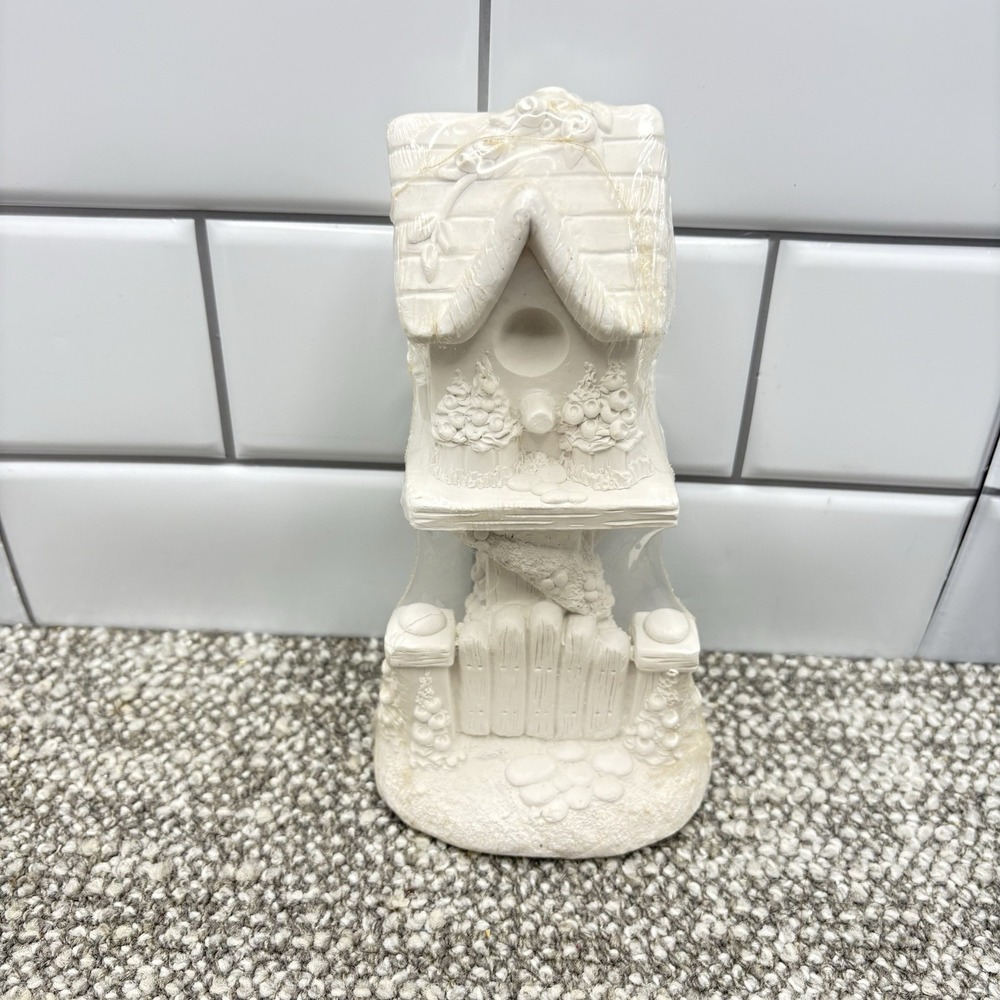 NIP California Creations '95 Birdhouse Plaster Sealed Ready To Paint‎ 20185